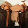 a working wade saddle, half rough out half smooth.